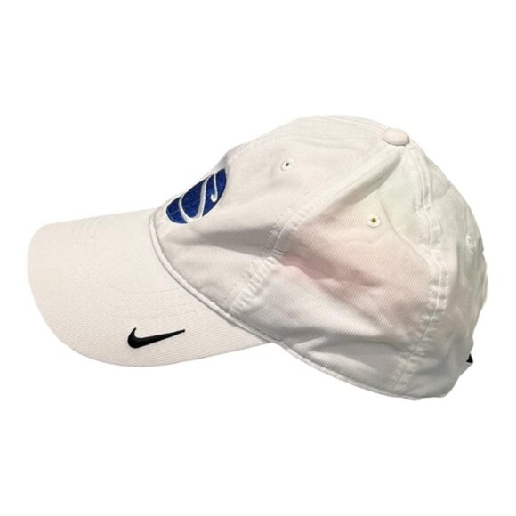 Nike Golf Hat Cap Strap Back White Blue Embroidered S Dad Hat One Size Mens - Picture 2 of 8